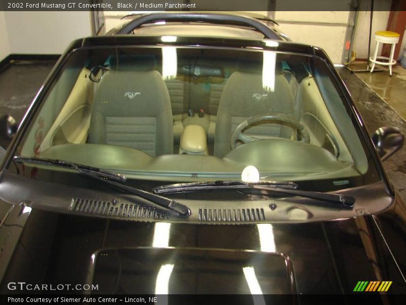 Black / Medium Parchment 2002 Ford Mustang GT Convertible