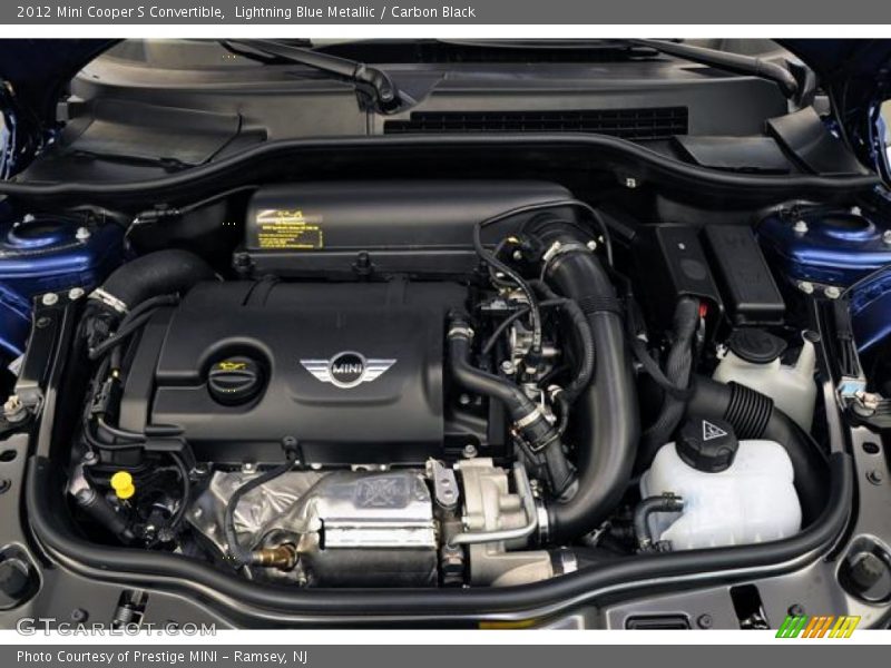 Lightning Blue Metallic / Carbon Black 2012 Mini Cooper S Convertible