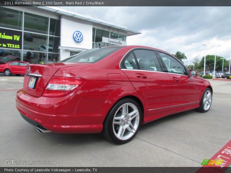 Mars Red / Grey/Black 2011 Mercedes-Benz C 300 Sport