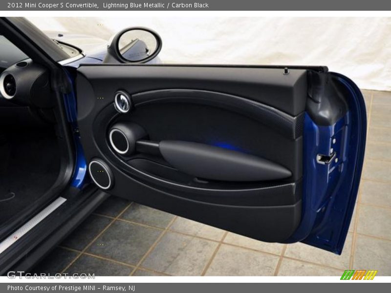 Lightning Blue Metallic / Carbon Black 2012 Mini Cooper S Convertible
