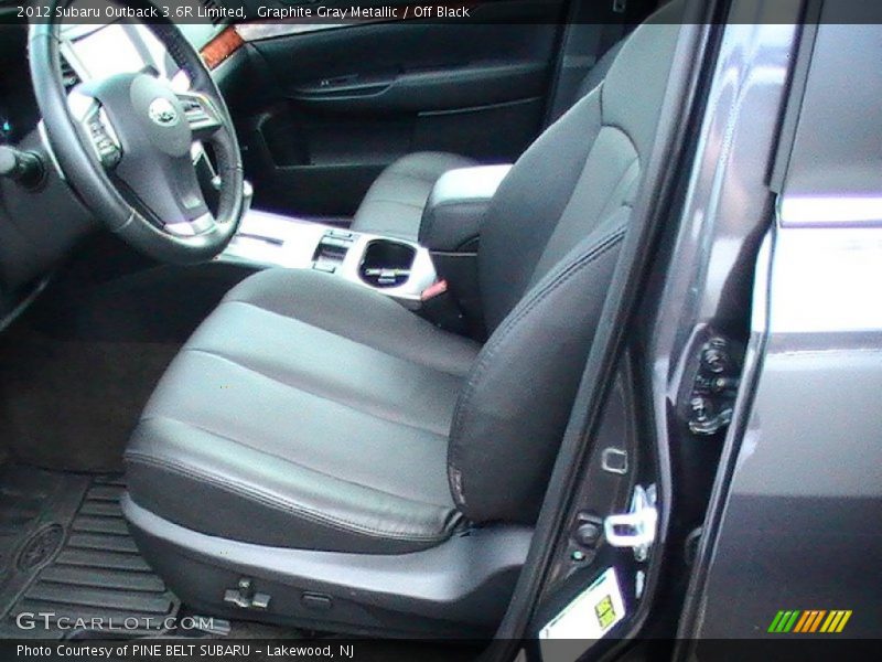 Graphite Gray Metallic / Off Black 2012 Subaru Outback 3.6R Limited
