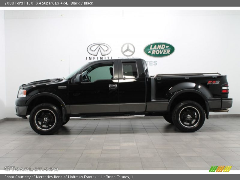 Black / Black 2008 Ford F150 FX4 SuperCab 4x4