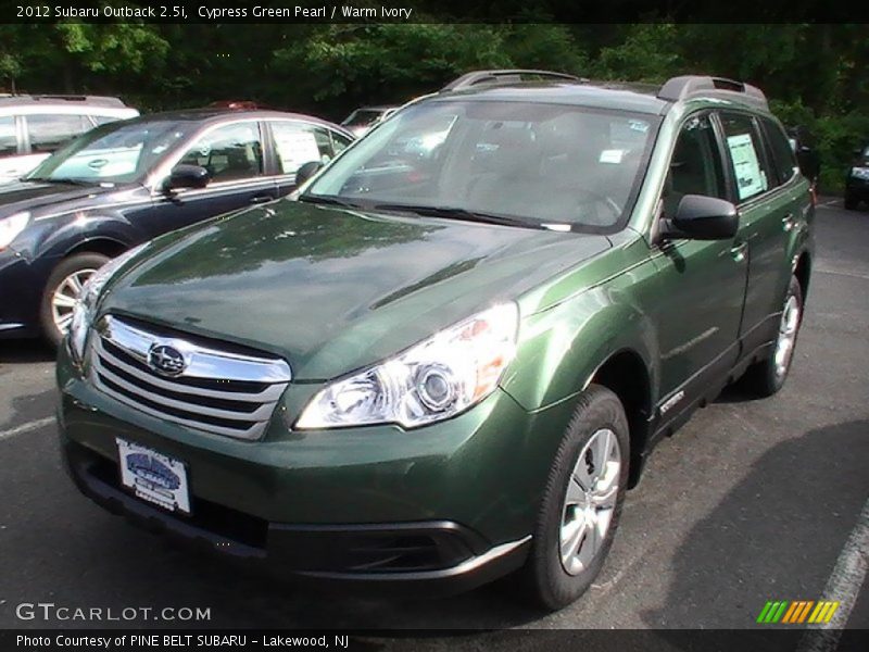 Cypress Green Pearl / Warm Ivory 2012 Subaru Outback 2.5i