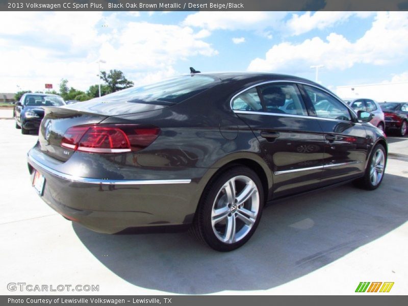 Black Oak Brown Metallic / Desert Beige/Black 2013 Volkswagen CC Sport Plus