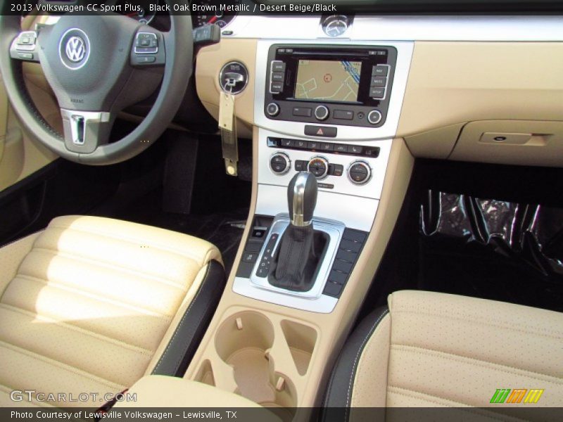 Black Oak Brown Metallic / Desert Beige/Black 2013 Volkswagen CC Sport Plus