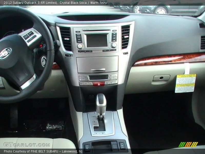 Crystal Black Silica / Warm Ivory 2012 Subaru Outback 3.6R Limited