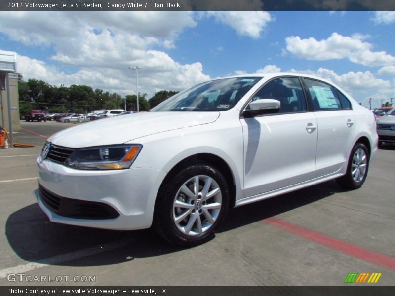 Candy White / Titan Black 2012 Volkswagen Jetta SE Sedan