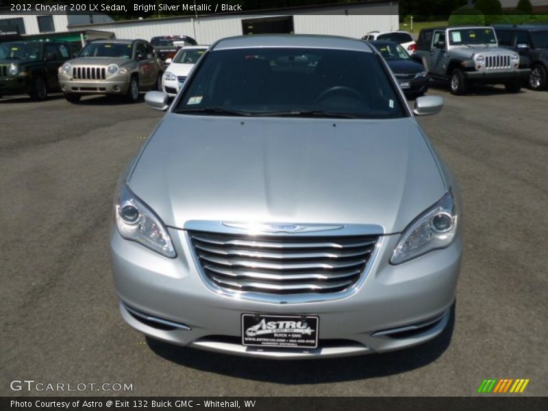 Bright Silver Metallic / Black 2012 Chrysler 200 LX Sedan
