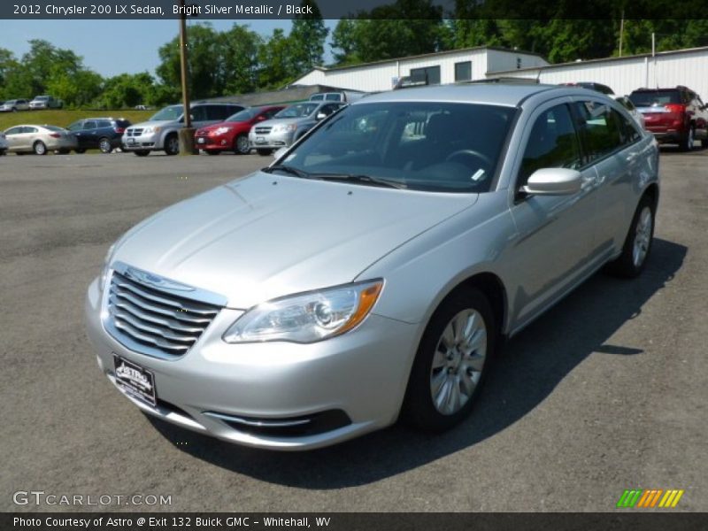 Bright Silver Metallic / Black 2012 Chrysler 200 LX Sedan