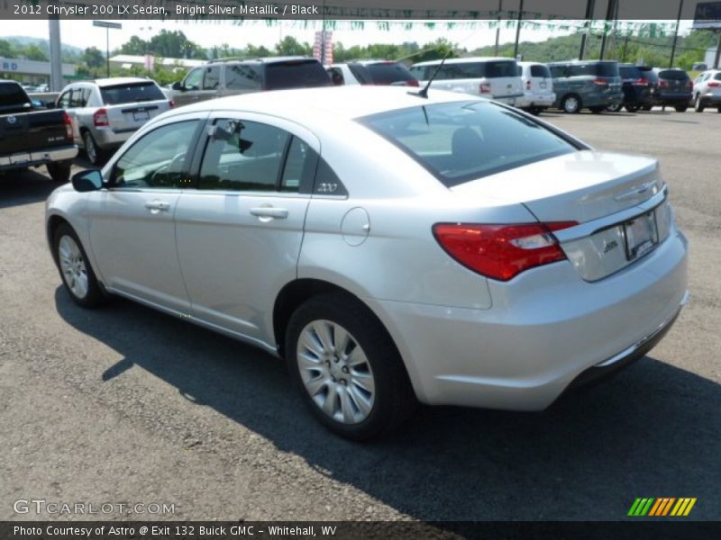 Bright Silver Metallic / Black 2012 Chrysler 200 LX Sedan