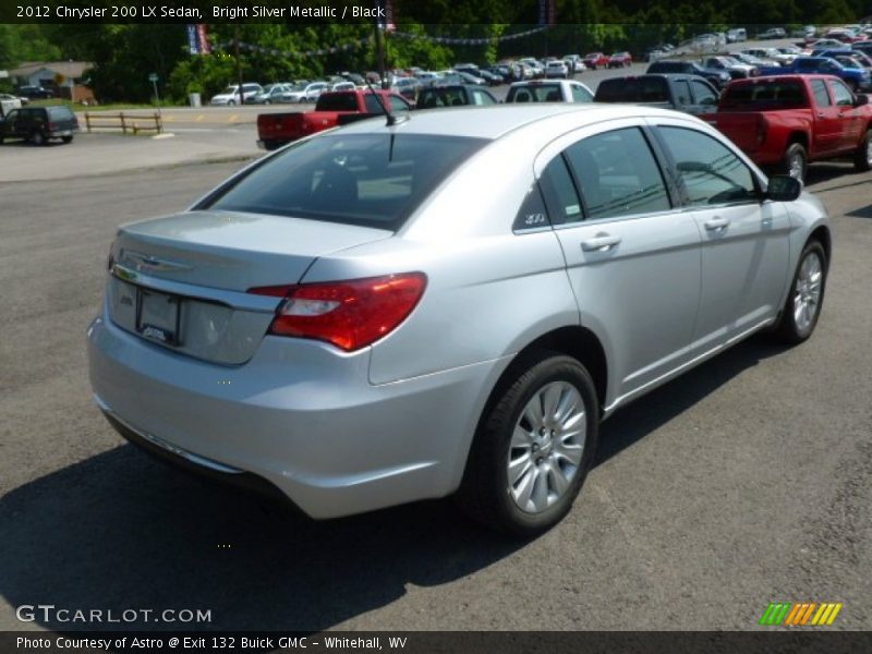 Bright Silver Metallic / Black 2012 Chrysler 200 LX Sedan
