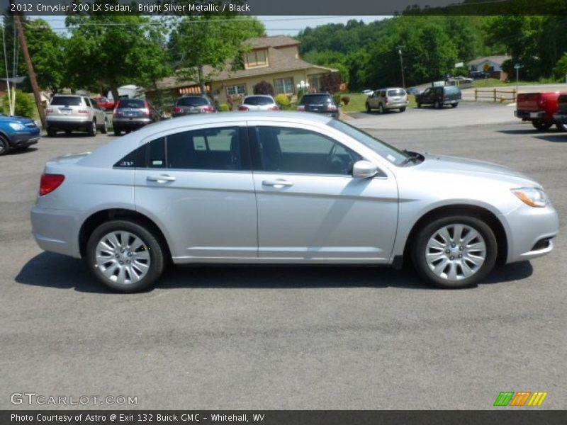 Bright Silver Metallic / Black 2012 Chrysler 200 LX Sedan