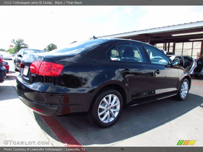 Black / Titan Black 2012 Volkswagen Jetta SE Sedan