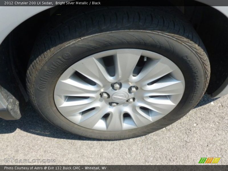 Bright Silver Metallic / Black 2012 Chrysler 200 LX Sedan