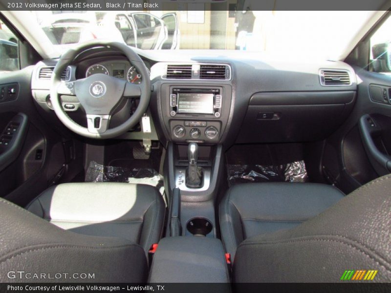 Black / Titan Black 2012 Volkswagen Jetta SE Sedan