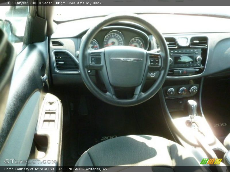 Bright Silver Metallic / Black 2012 Chrysler 200 LX Sedan