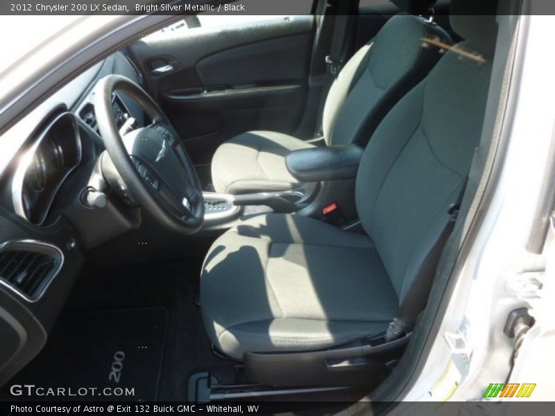 Bright Silver Metallic / Black 2012 Chrysler 200 LX Sedan