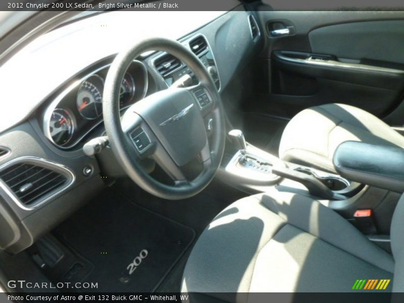 Bright Silver Metallic / Black 2012 Chrysler 200 LX Sedan