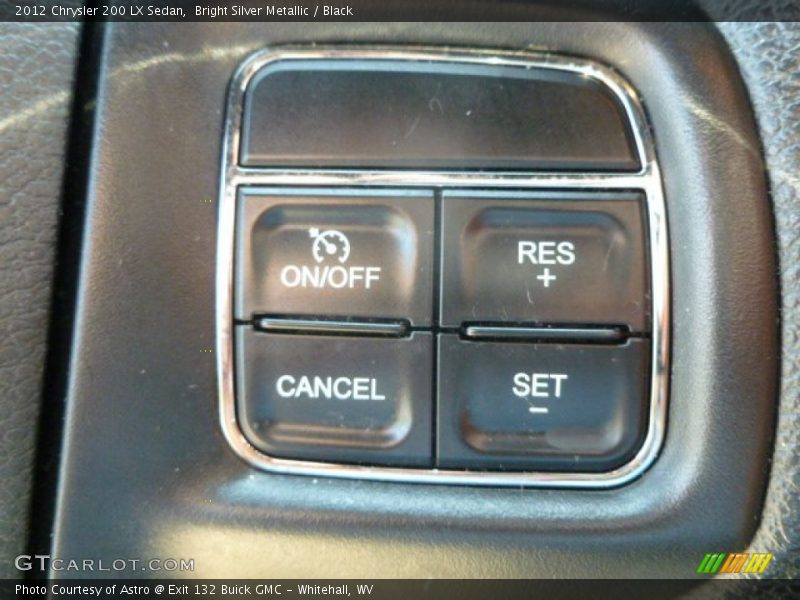 Bright Silver Metallic / Black 2012 Chrysler 200 LX Sedan
