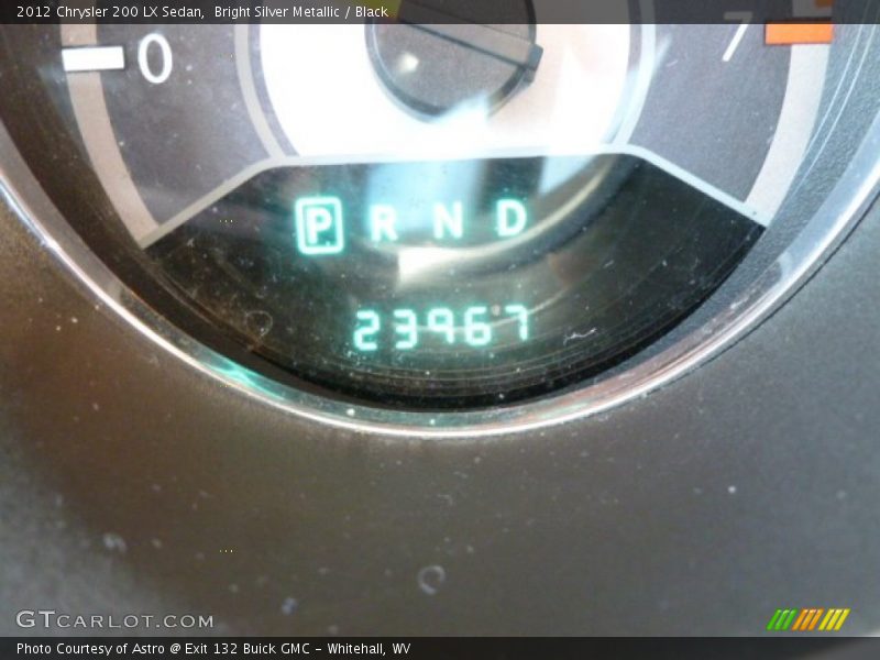 Bright Silver Metallic / Black 2012 Chrysler 200 LX Sedan