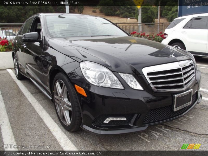 Black / Black 2010 Mercedes-Benz E 350 Sedan