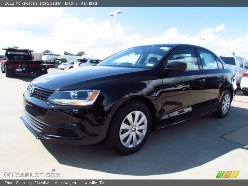 Black / Titan Black 2012 Volkswagen Jetta S Sedan