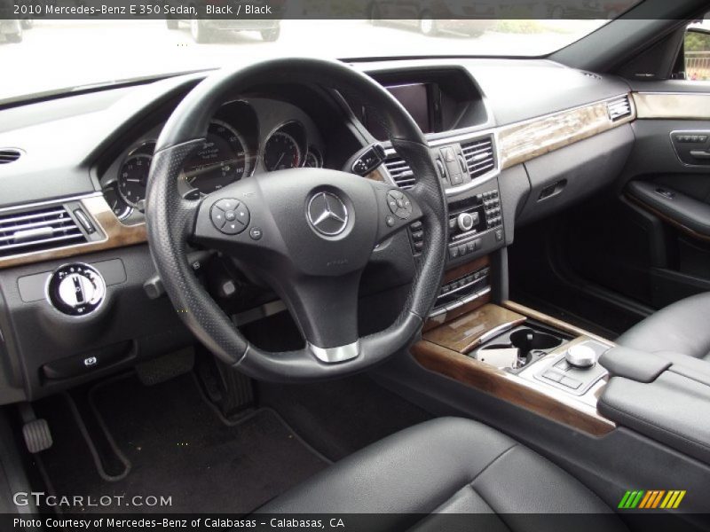 Black / Black 2010 Mercedes-Benz E 350 Sedan