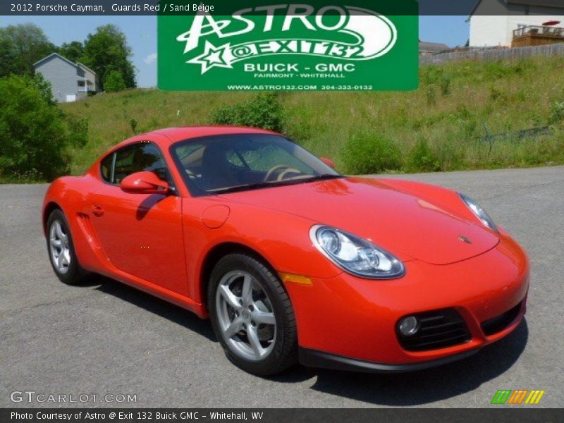 Guards Red / Sand Beige 2012 Porsche Cayman