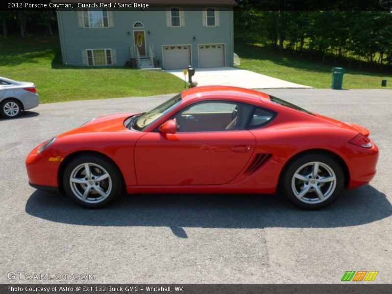 Guards Red / Sand Beige 2012 Porsche Cayman