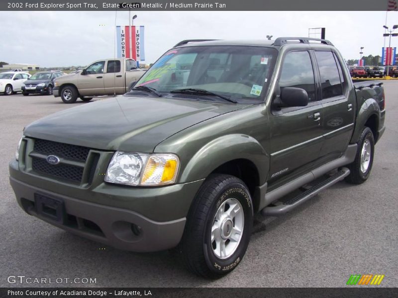 Estate Green Metallic / Medium Prairie Tan 2002 Ford Explorer Sport Trac
