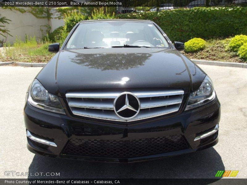 Black / Almond Beige/Mocha 2012 Mercedes-Benz C 250 Sport