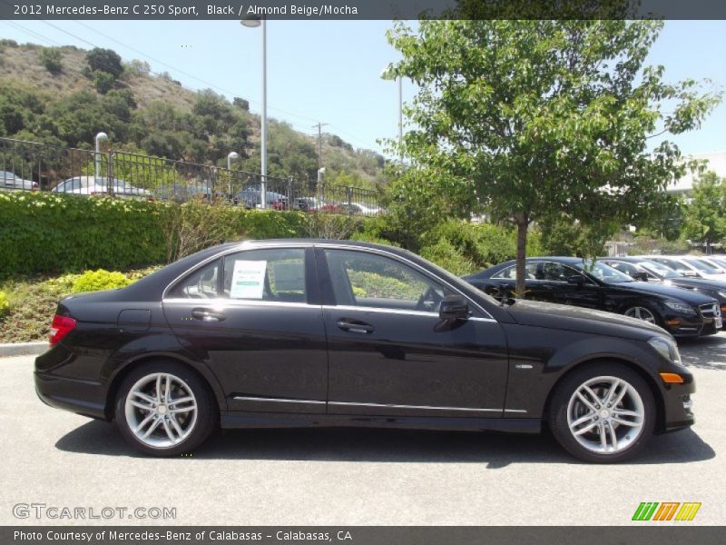 Black / Almond Beige/Mocha 2012 Mercedes-Benz C 250 Sport