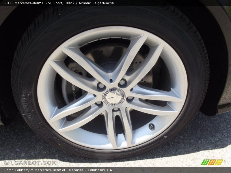 Black / Almond Beige/Mocha 2012 Mercedes-Benz C 250 Sport