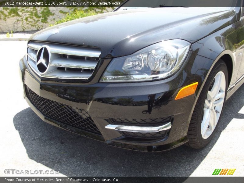 Black / Almond Beige/Mocha 2012 Mercedes-Benz C 250 Sport