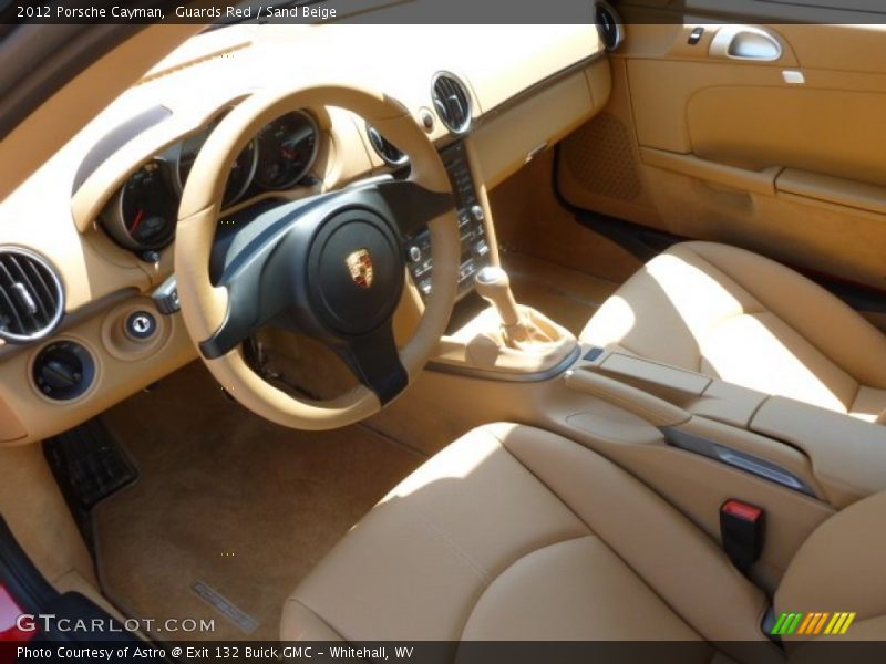 Guards Red / Sand Beige 2012 Porsche Cayman