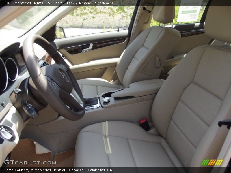 Black / Almond Beige/Mocha 2012 Mercedes-Benz C 250 Sport