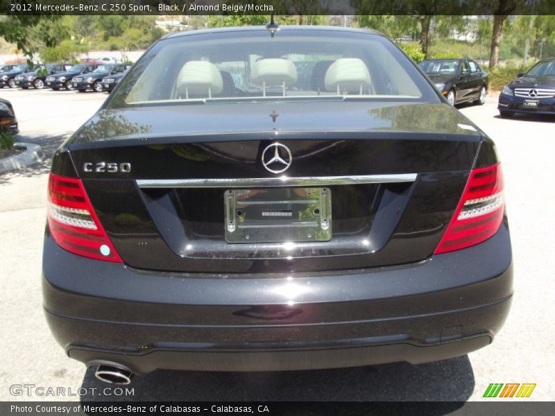 Black / Almond Beige/Mocha 2012 Mercedes-Benz C 250 Sport