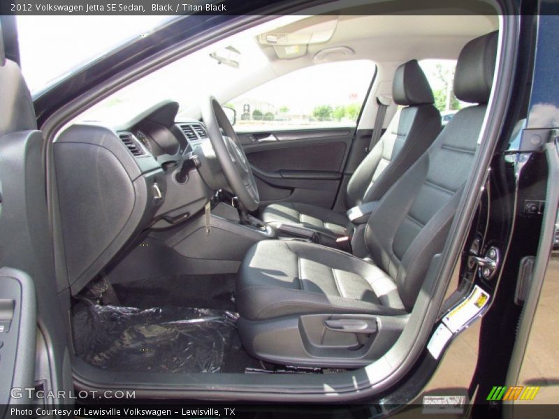 Black / Titan Black 2012 Volkswagen Jetta SE Sedan