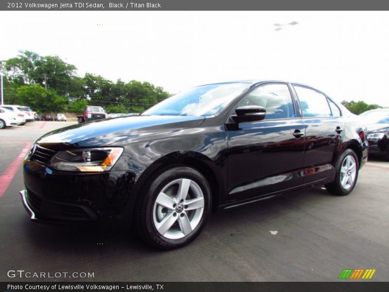 Black / Titan Black 2012 Volkswagen Jetta TDI Sedan