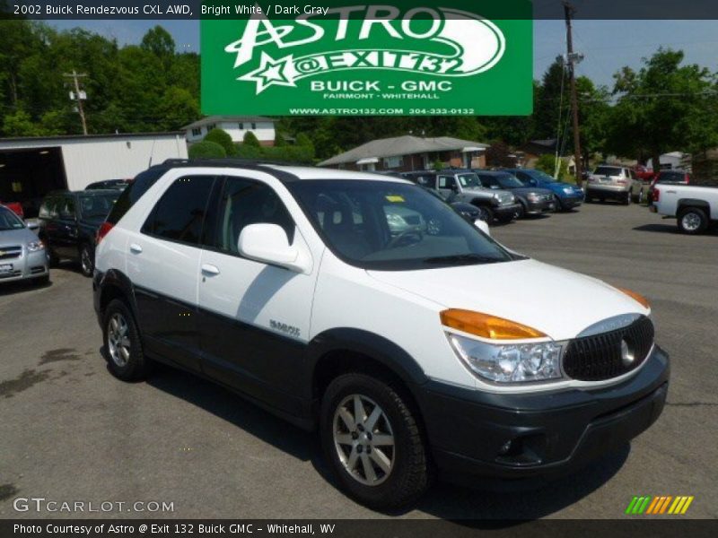 Bright White / Dark Gray 2002 Buick Rendezvous CXL AWD