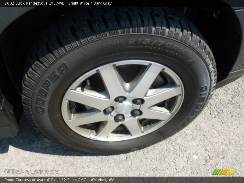 Bright White / Dark Gray 2002 Buick Rendezvous CXL AWD
