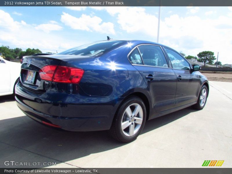 Tempest Blue Metallic / Titan Black 2012 Volkswagen Jetta TDI Sedan