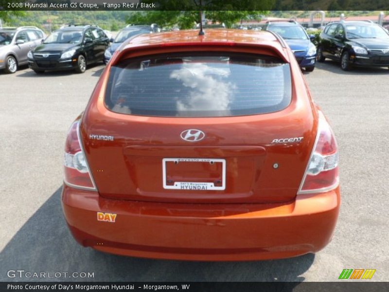 Tango Red / Black 2008 Hyundai Accent GS Coupe