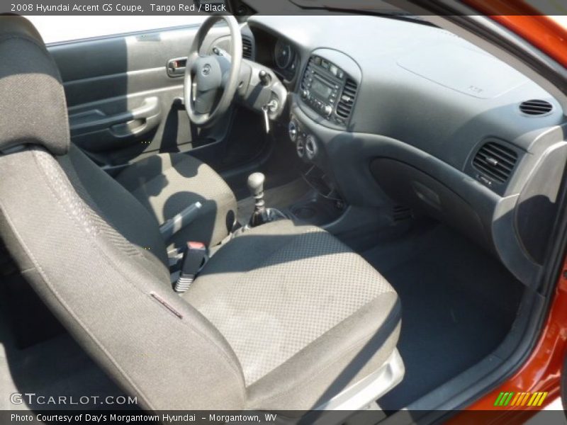  2008 Accent GS Coupe Black Interior