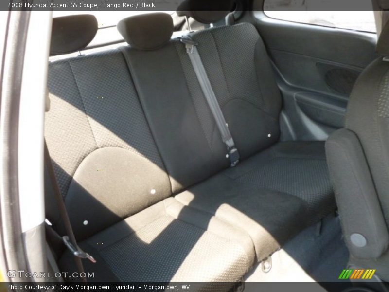 Rear Seat of 2008 Accent GS Coupe