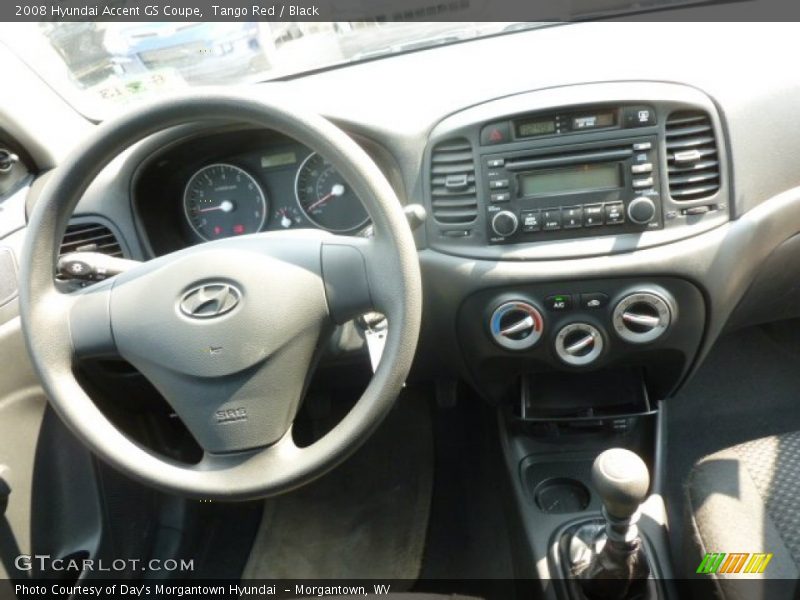 Tango Red / Black 2008 Hyundai Accent GS Coupe