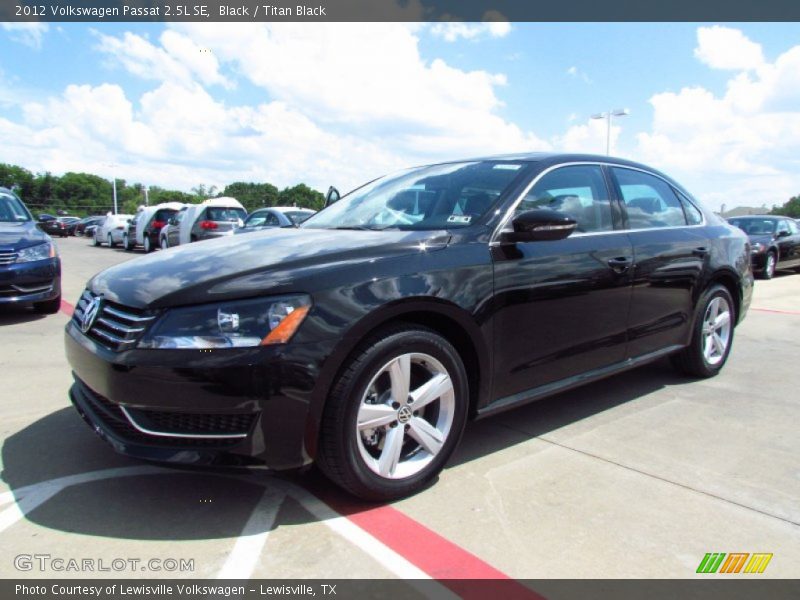 Black / Titan Black 2012 Volkswagen Passat 2.5L SE