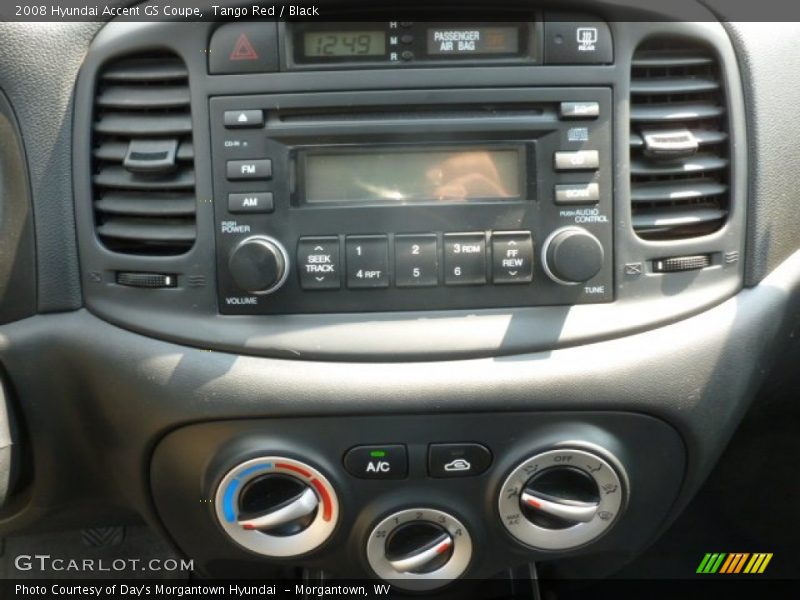 Controls of 2008 Accent GS Coupe