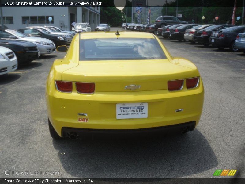 Rally Yellow / Black 2010 Chevrolet Camaro LS Coupe