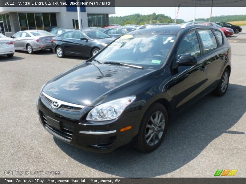 Black Noir Pearl / Black 2012 Hyundai Elantra GLS Touring